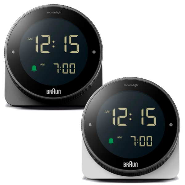 Braun Digital Alarm Clock with Rotating Bezel for Quick Time Setting -  BC24