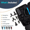 Chirogun Percussion Massage Fitness Gun with 17 Heads & 4 Speeds - Black/Blue