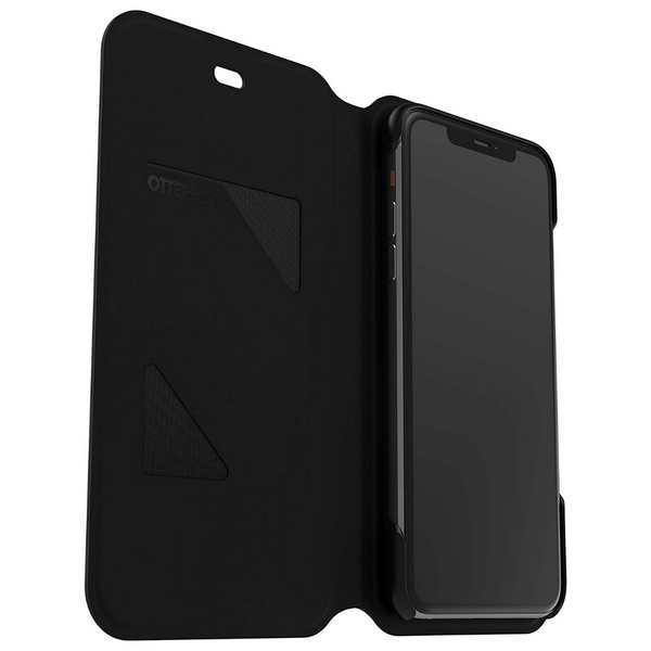 Otterbox Strada Series Folio Leather Case for Apple iPhone 11 Pro Max - Black - 77-63246
