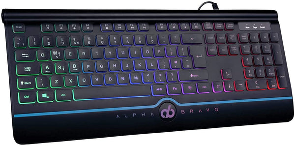 Alpha Bravo by Veho GK-1 USB Gaming Keyboard | 105 Key UK Layout | Windows 2000/XP/Vista/7/8/10  - VAB-201-GK1