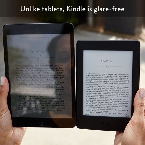 Kindle Paperwhite (7th Gen) E-Reader with Ads | 6” Display, Built-in Light, Wi-Fi - Black - B00QJDO0QC (Refurbished)