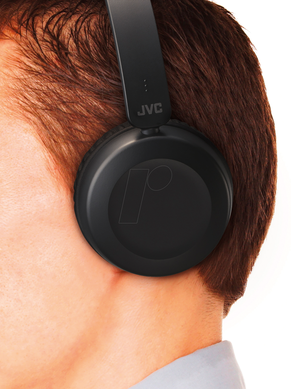 JVC Foldable Wired On-Ear Headphones with Remote Microphone - Black - HAS31MBE