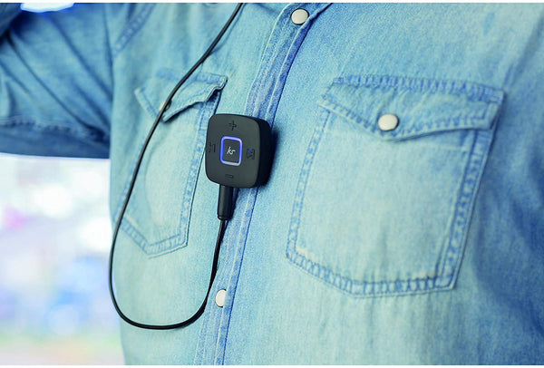 KitSound Bluetooth Wireless Music Adaptor 2 | Headphones, Speaker, TV, Radio, Laptop Transmitter - Black - KSWMA2BK