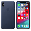Apple Leather Case for Apple iPhone XS Max - Midnight Blue - MRWU2ZM/A