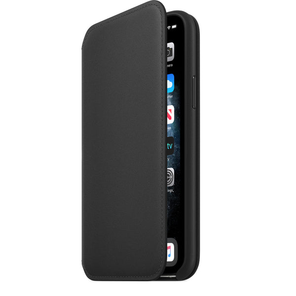 Apple Leather Folio Case for iPhone 11 Pro - Black - MX062ZM/A