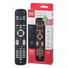 One for All Essential 6-Way Anti Microbial Universal Remote Control - Black - URC3661
