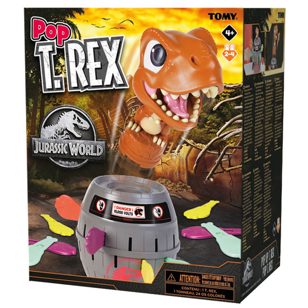 Tomy Jurassic World Pop Up T-Rex for Ages 4+ Suitable for 2 - 4 Players - T72390