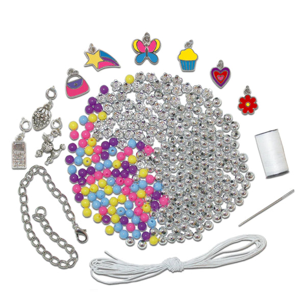Galt Charm Bracelets Craft Kit For Kids With Metal Charms - 1003262