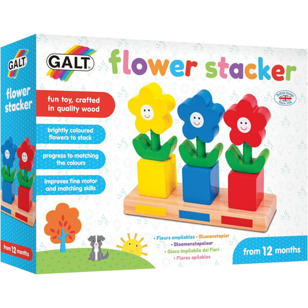 Galt Flower Stacker Wood Stacking Toy - 1005506