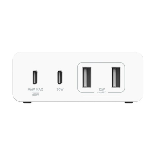 Belkin 108W GaN USB Fast Charging Station for Multiple Devices | 2 USB-C, 2 USB-A Ports - White