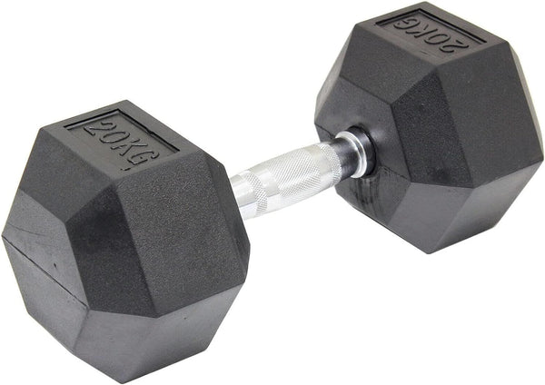 Hex Dumbbells at Home Weights for Strength Training | Iron, Rubber, Non-Slip