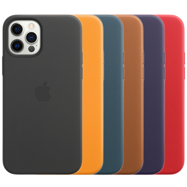 Apple Leather Case with MagSafe for iPhone 12 / 12 Pro / 12 Pro Max / Mini (Open Box)