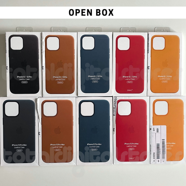Apple Leather Case with MagSafe for iPhone 12 / 12 Pro / 12 Pro Max / Mini (Open Box)