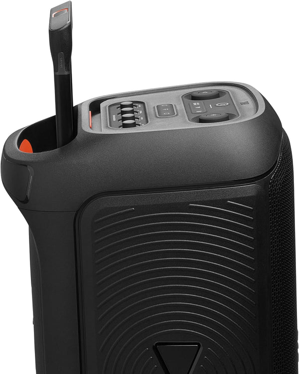JBL Partybox Stage 320, Portable Bluetooth Party Speaker with Wheels and Telescopic Handle - Black
