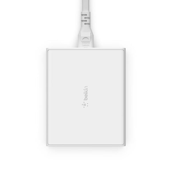 Belkin 108W GaN USB Fast Charging Station for Multiple Devices | 2 USB-C, 2 USB-A Ports - White