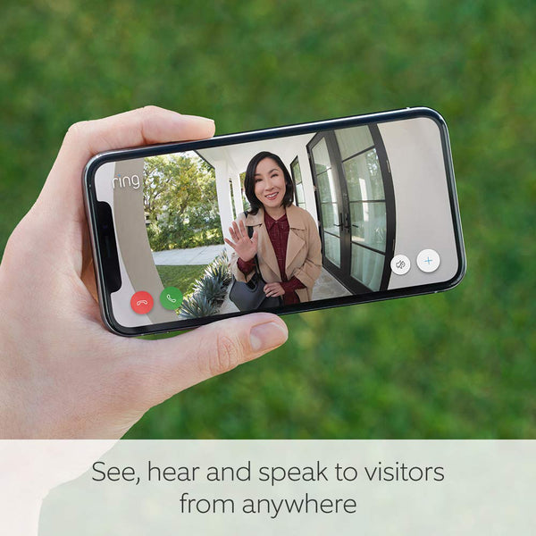 Ring Video Doorbell 3 PLUS | 1080p HD Video, Advanced Motion Detection & Pre-Roll Feature - Satin Nickel - B07W7W776T [PLUS]
