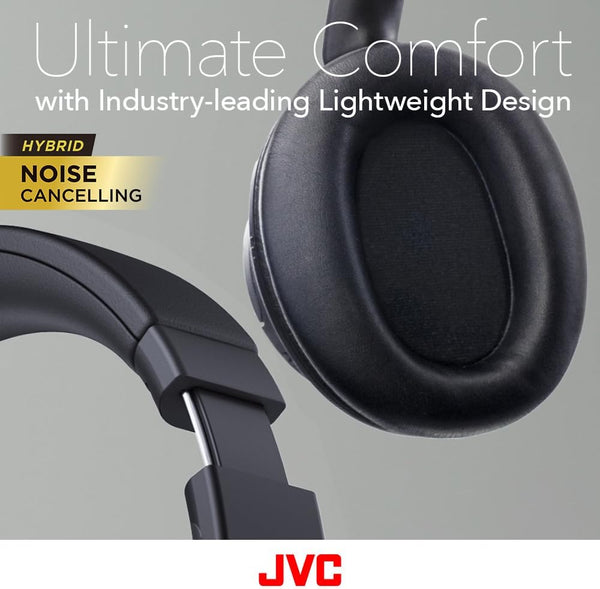JVC Hybrid Active Noise Cancelling Wireless Earphones - Black - HA-S95N-B