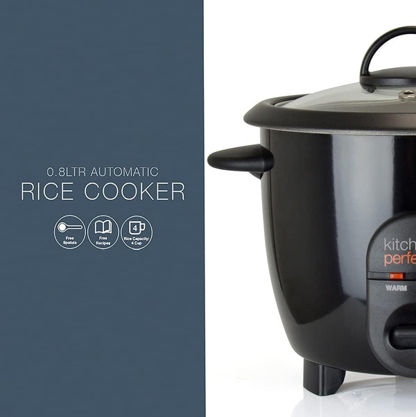 Lloytron KitchenPerfected 350w 0.8Ltr Automatic Rice Cooker - E3302BK