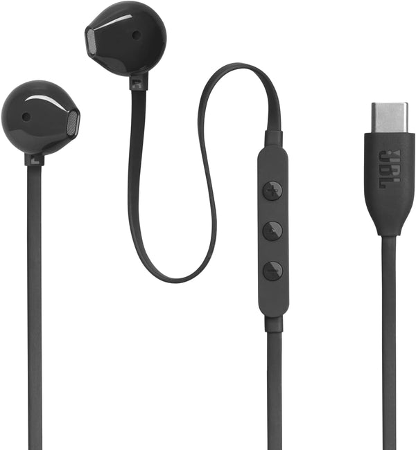 JBL Tune 305C Hi-Res Wired Earbuds with Microphone and USB-C Cable