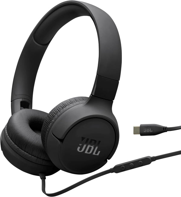 JBL Tune 520C USB-C Comfort Fit Wired On Ear Headphones with USB-C Connection