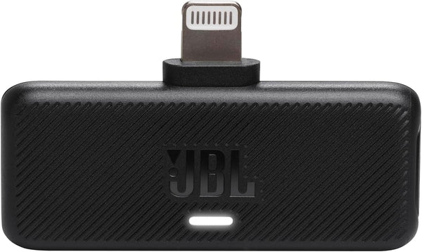 JBL Quantum Stream Wireless Wearable Streaming Microphone with Lightning Dongle for Apple Devices, 24 Hours of Recording Time - Black