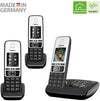 Gigaset C190A Premium Cordless Home Phone with Answer Machine and Call Block - Single, Duo & Trio