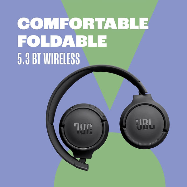 JBL Tune 520BT Wireless On-Ear Headphones | Bluetooth 5.3 and Hands-Free Calls