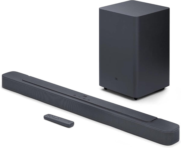 JBL SoundBar 2.1 Deep Bass MK2 Television Speaker for Home Entertainment Sound System, Sleek and Compact Design - Black