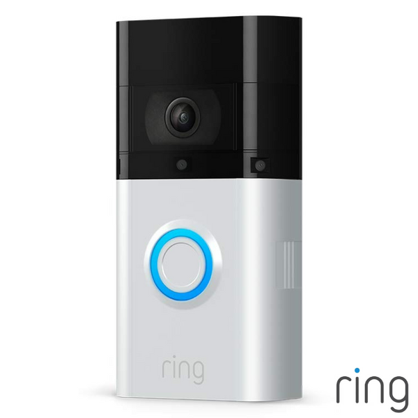 Ring Video Doorbell 3 PLUS | 1080p HD Video, Advanced Motion Detection & Pre-Roll Feature - Satin Nickel - B07W7W776T [PLUS]