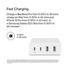 Belkin 108W GaN USB Fast Charging Station for Multiple Devices | 2 USB-C, 2 USB-A Ports - White