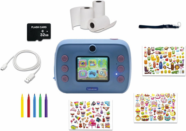 Lexibook Disney Stitch Instant Print Kids Camera with SD Card - DJ150D