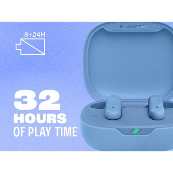 JBL Wave Flex In-Ear Wireless Earphones with IP54 and IPX2 Waterproofing