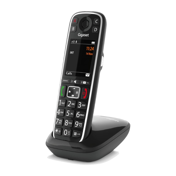 Gigaset Life Cordless Premium Senior Phone (No Answer Machine) - Black - E794