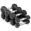 Hex Dumbbells at Home Weights for Strength Training | Iron, Rubber, Non-Slip
