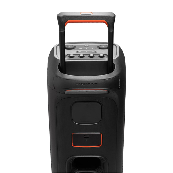 JBL Partybox Stage 320, Portable Bluetooth Party Speaker with Wheels and Telescopic Handle - Black