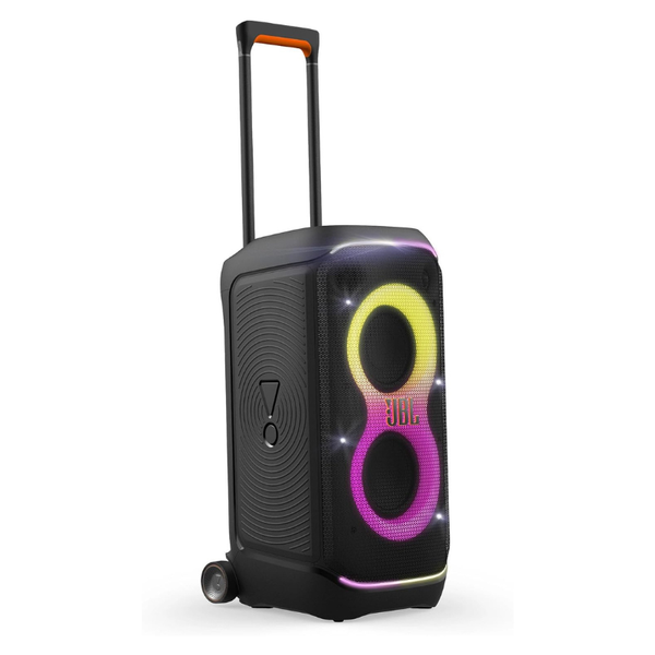 JBL Partybox Stage 320, Portable Bluetooth Party Speaker with Wheels and Telescopic Handle - Black