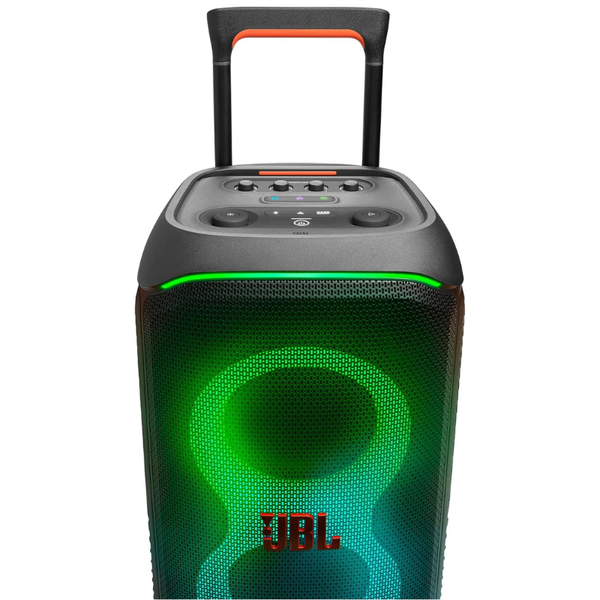 JBL Partybox Stage 320, Portable Bluetooth Party Speaker with Wheels and Telescopic Handle - Black