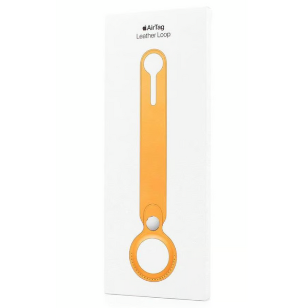 Apple AirTag Leather Loop for AirTag - California Poppy - MM023ZM/A (AirTag not included)