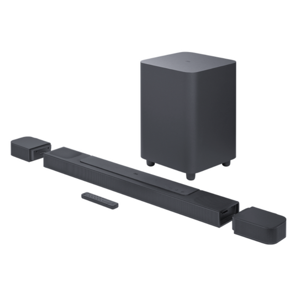JBL Bar 800 Surround Soundbar 720W with Wireless Subwoofer and 2 x Detachable Wireless Surround Speakers - Black