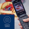 Panasonic KX-TU550E 4G Essentials Clamshell Mobile Phone for Elderly, 1.2MP Camera, Senior Phone with Large 2.8" Display, 300 Hours Standby Time