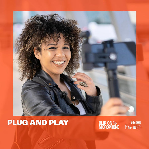 JBL Quantum Stream Wireless Wearable Streaming Microphone with USB-C Connection, 24 Hours of Recording Time - Black