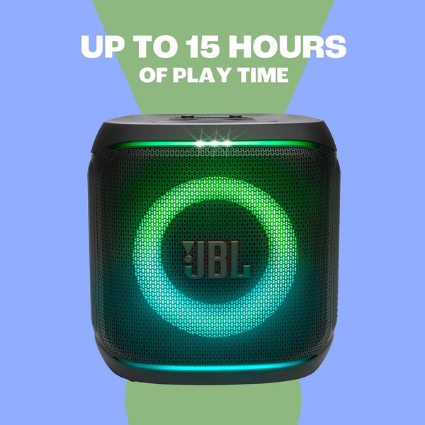 JBL Partybox Encore 2, Wireless Bluetooth Party Speaker with Wireless Mic, 15h Playtime, IPX4 - Black
