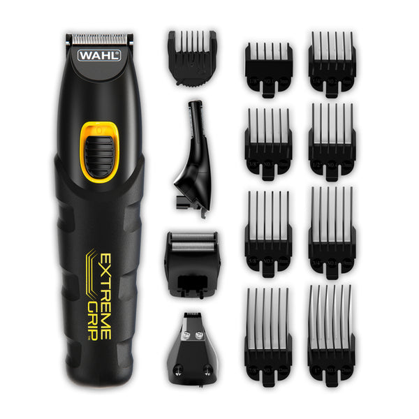 Wahl Extreme Grip 7 in 1 Multigroomer Rechargeable Hair Trimmer Kit - Black - 9893-417