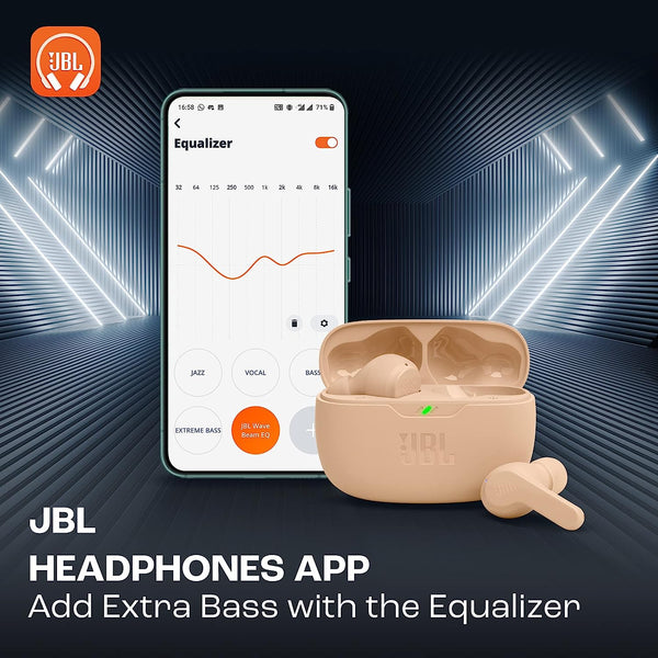 JBL Wave Beam In-Ear Wireless Bluetooth Earbuds Headphones