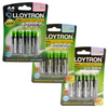 Lloytron Rechargeable AA & AAA Ni-Mh Batteries Accuultra | Various mAh - 4 Packs