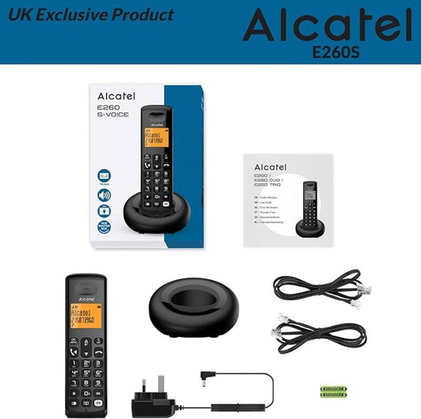 Alcatel Digital Cordless Phone with Answering Machine & Call Block - Black - ATL1427325