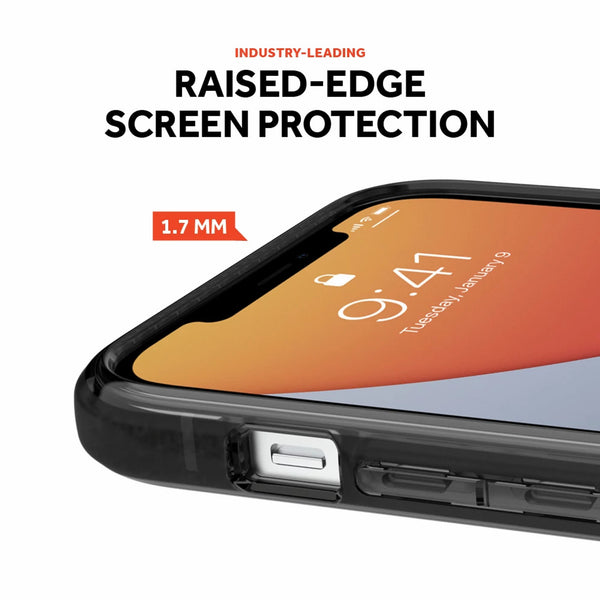 Griffin Survivor Clear Case for iPhone 12 Mini, 12, 12 Pro & 12 Pro Max - Black, Navy Blue & Clear