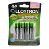 Lloytron Rechargeable AA & AAA Ni-Mh Batteries Accuultra | Various mAh - 4 Packs