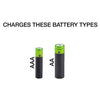 Lloytron 3-Piece Rechargeable Battery Bundle | Includes 4x AA, 4x AAA + Mains Battery Charger - B011 / B014 / B1502