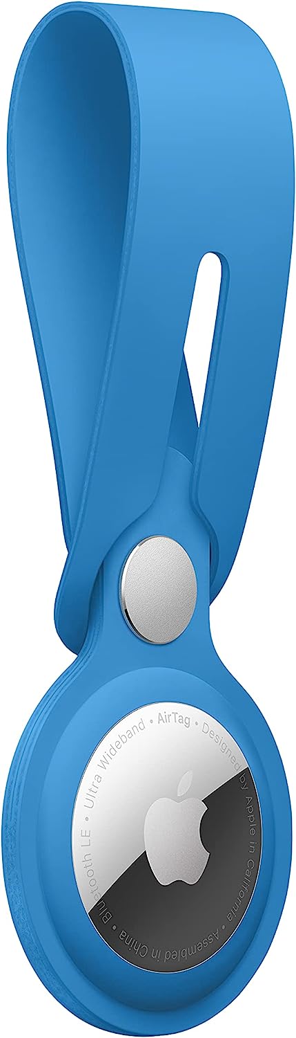 Apple AirTag Polyurethane Loop for AirTag - Capri Blue - MLYX3ZM/A (AirTag not included)